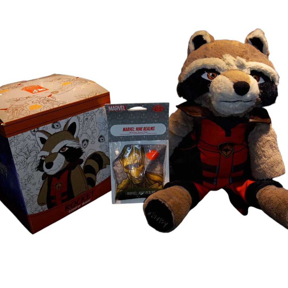 Rocket Raccoon Guardians Of The Galaxy Scentsy Buddy with Scentsy Pack